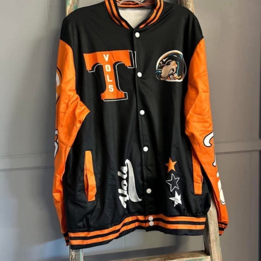 Vols Black and Orange Varsity Jacket
